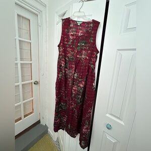 April Cornell Burgundy Dress